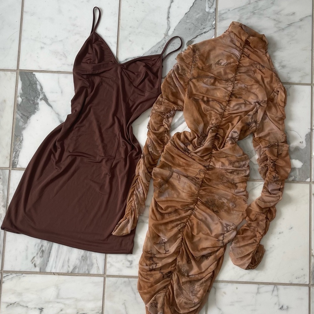 I.AM.GIA Brown Dress Set